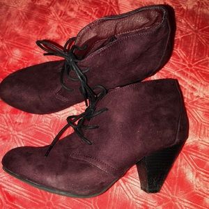 Suede booties